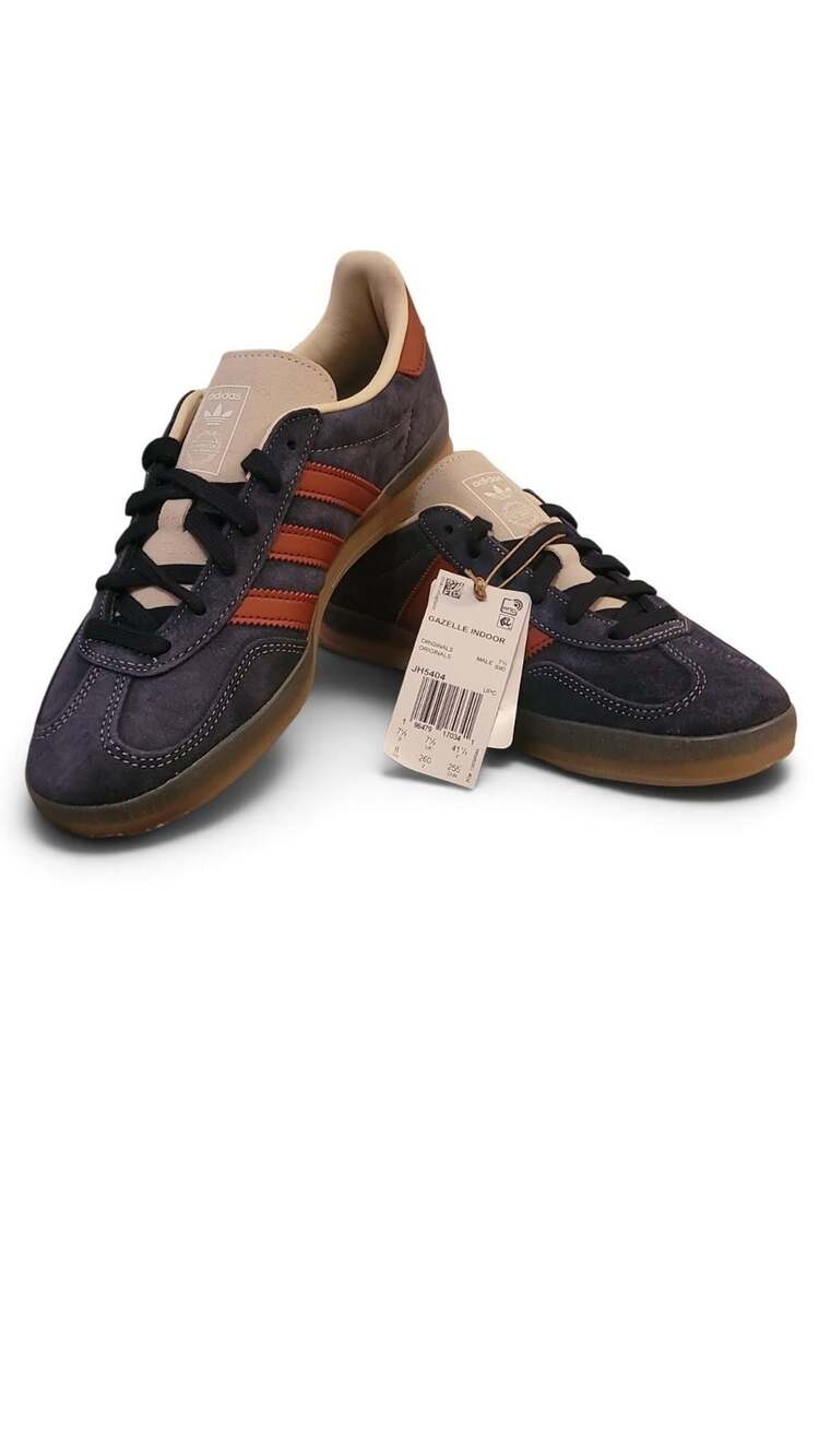 New Adidas Gazelle Indoor Legend Ink Ruby Wonder White JH5404 Mens 8, 9.5 Women
